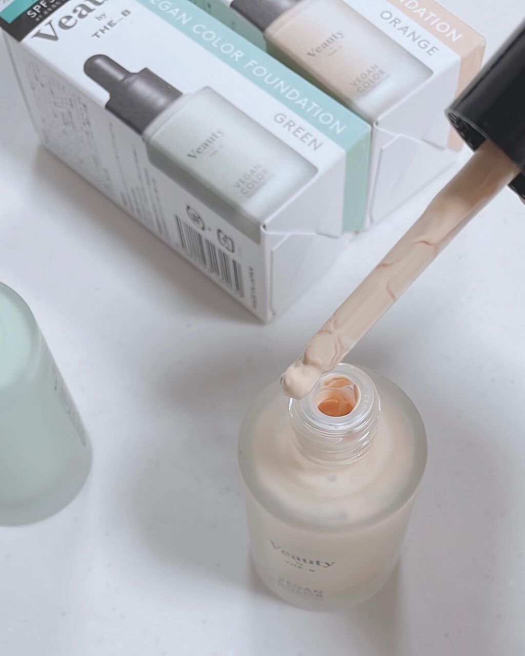ヴィーガン カラーファンデーション/Veauty by THE_B/リキッドファンデーションを使ったクチコミ(4枚目)