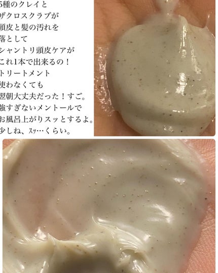 スカルプクレイクレンジング(ザクロスクラブ)/エレキュイール /ヘッドスクラブを使ったクチコミ(2枚目)