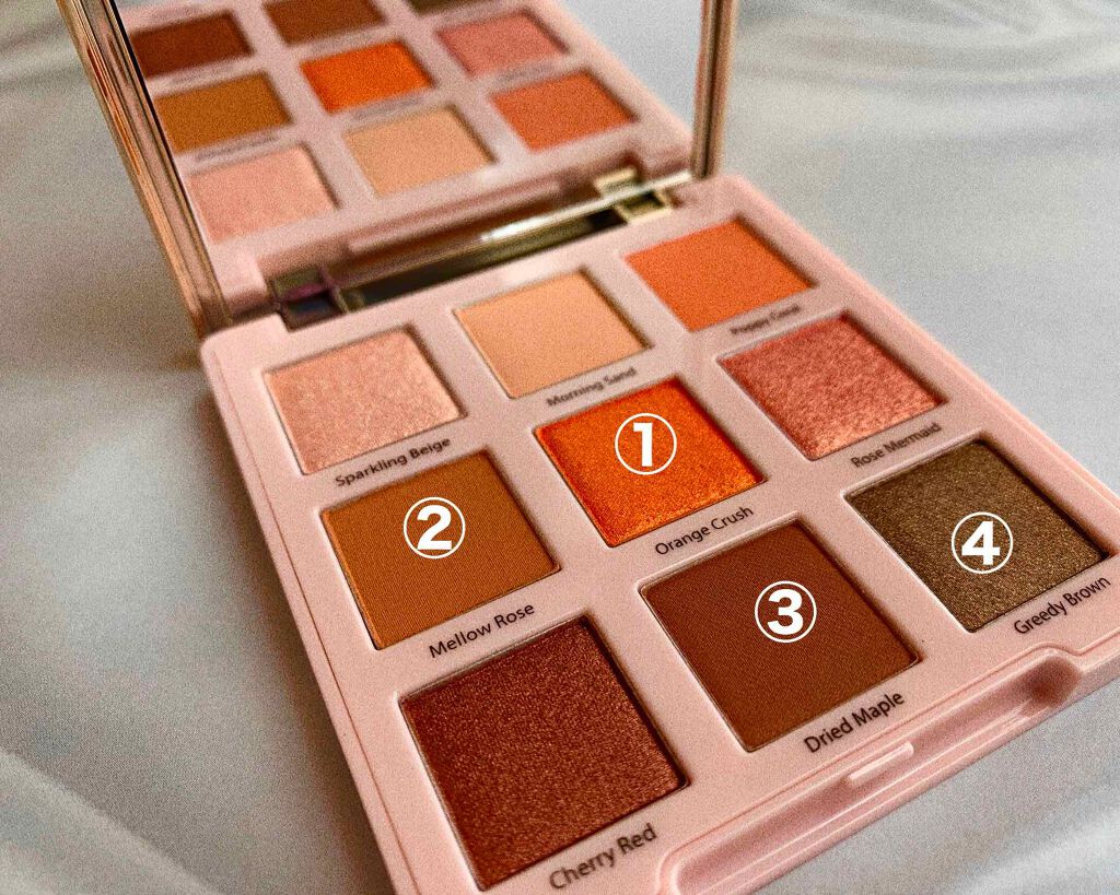 インクライティング シャドウパレット/PERIPERA/アイシャドウパレットを使ったクチコミ（2枚目）