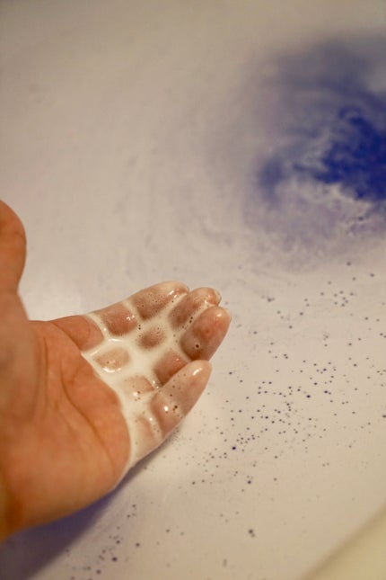 バブ モンスターバブルMEGA級 マーブル泡 ラベンダーカクテルの香り/バブ/炭酸系入浴剤を使ったクチコミ(8枚目)