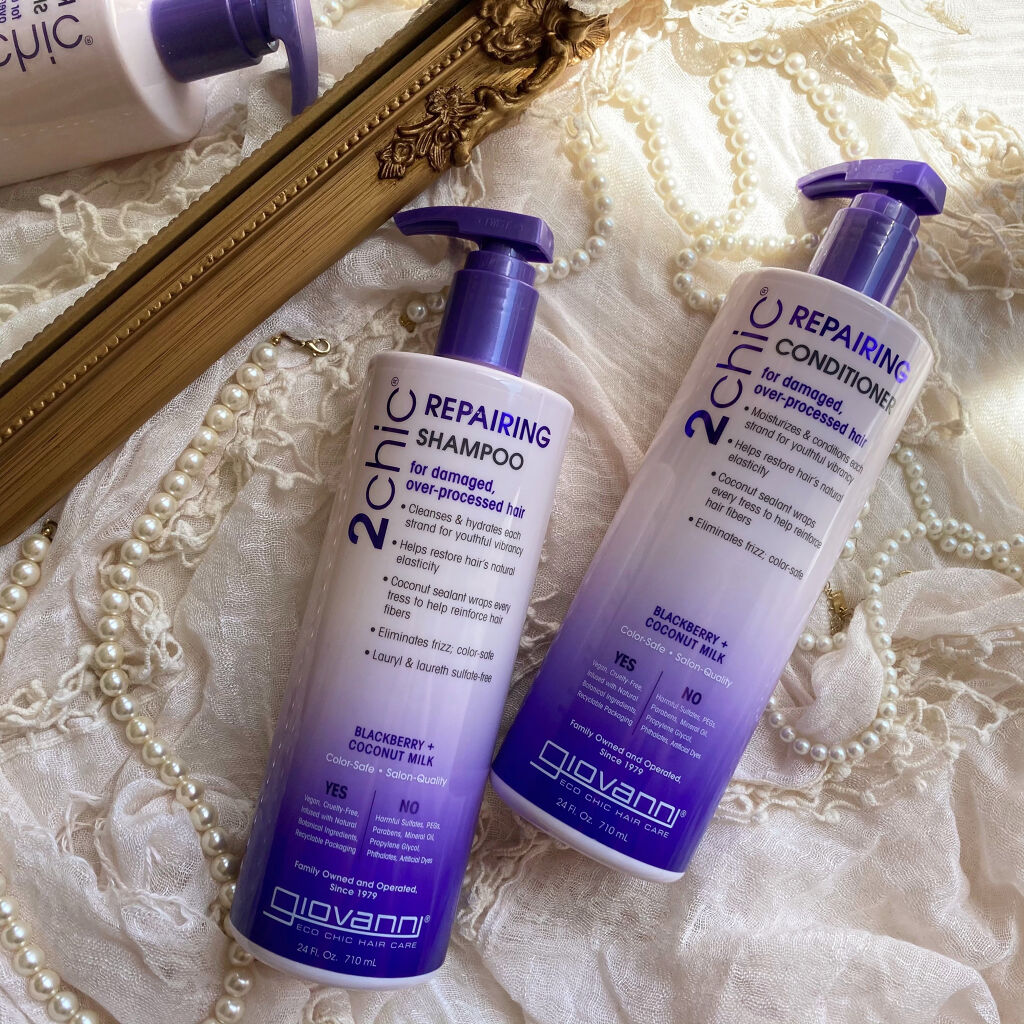 ジョヴァンニ 2chic ダメージ シャンプー/コンディショナー コンディショナー ビッグボトル 710ml/giovanni/市販シャンプーを使ったクチコミ（1枚目）