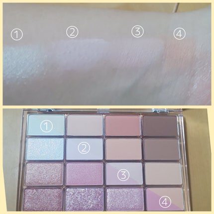 ソフトブラーリングアイパレット/wakemake/アイシャドウパレットを使ったクチコミ(4枚目)
