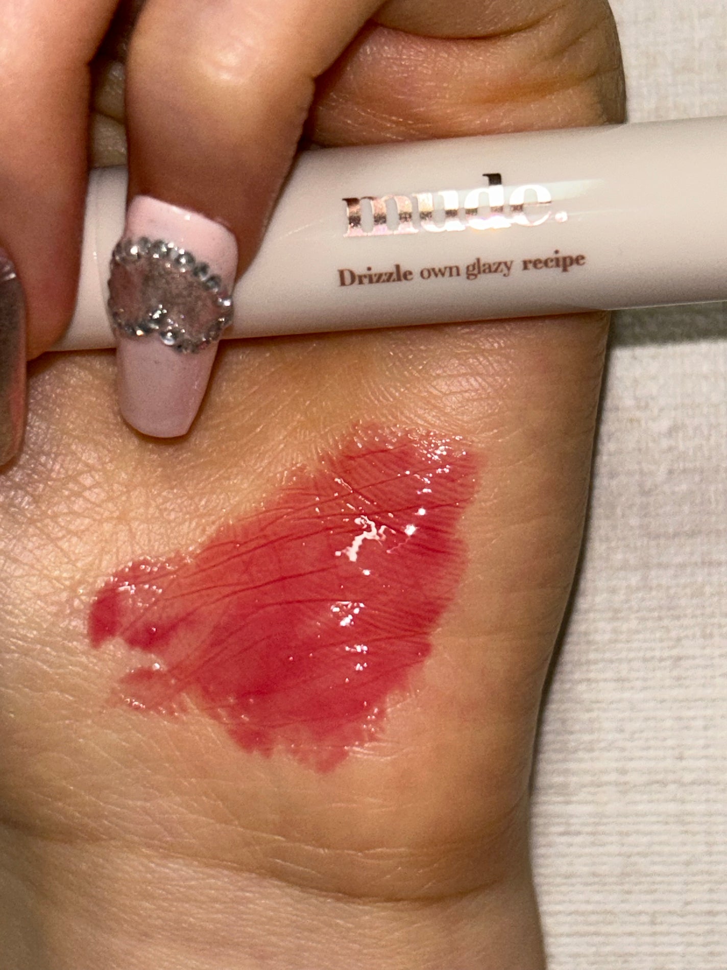 ドリズルバーム/mude/口紅を使ったクチコミ(3枚目)