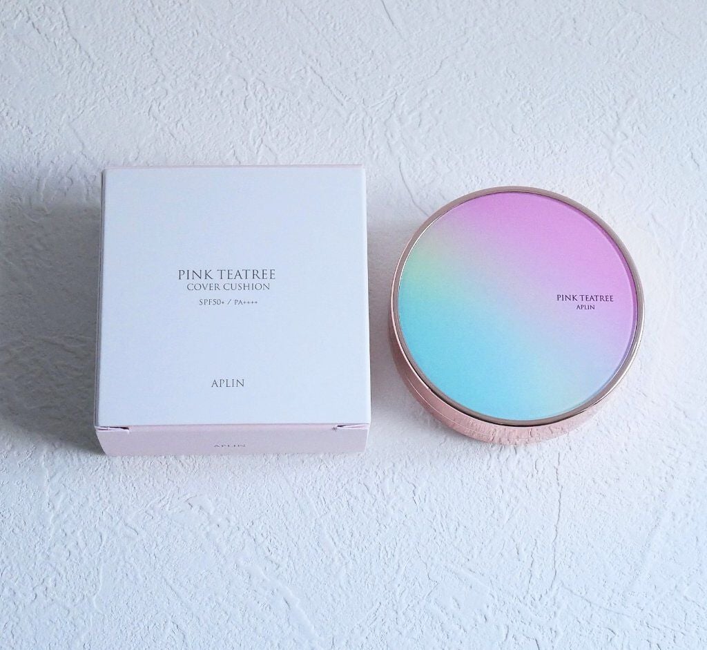 ピンクティーツリーカバークッション/APLIN/クッションファンデーションを使ったクチコミ(2枚目)