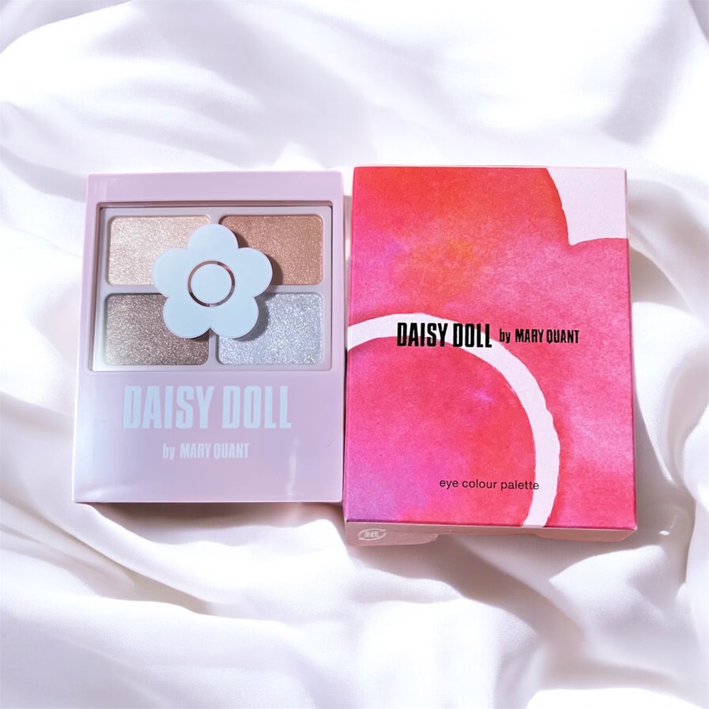 デイジードール アイカラー パレット PK-01 サクラピンク/DAISY DOLL by MARY QUANT/アイシャドウパレットを使ったクチコミ（1枚目）