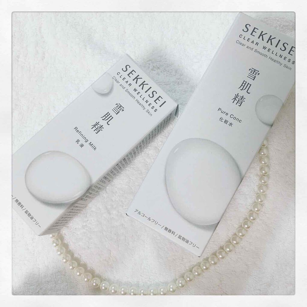 クリアウェルネス リファイニング ミルク/雪肌精/乳液を使ったクチコミ（1枚目）