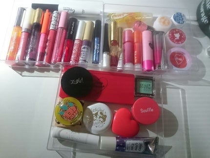 3段式クリアーケース/DAISO/その他化粧小物を使ったクチコミ(4枚目)