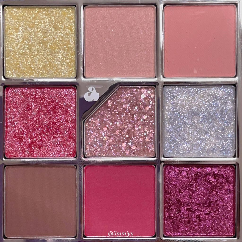 グリッターペディアアイパレット/unleashia/アイシャドウパレットを使ったクチコミ(3枚目)