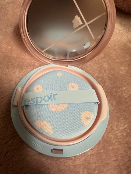 プロテーラービーベルベットカバークッション 21 アイボリー(桜エディション)/espoir/クッションファンデーションを使ったクチコミ(3枚目)