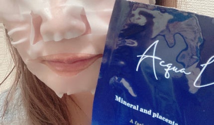 ゆぽぽㄘゃん(フォロバ100) on LIPS 「「アクアルーチェ フェイシャルマスク」を使ってみました♡飲料用..」(4枚目)