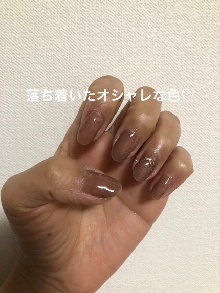 あぃち⭐︎ on LIPS 「セリアココアブラウンジェルネイル♡売り切れ、売り切れでやっとや..」(2枚目)