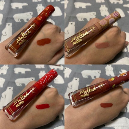 クリスマス メルテッド キス リキッド リップスティック セット/Too Faced/口紅を使ったクチコミ(2枚目)