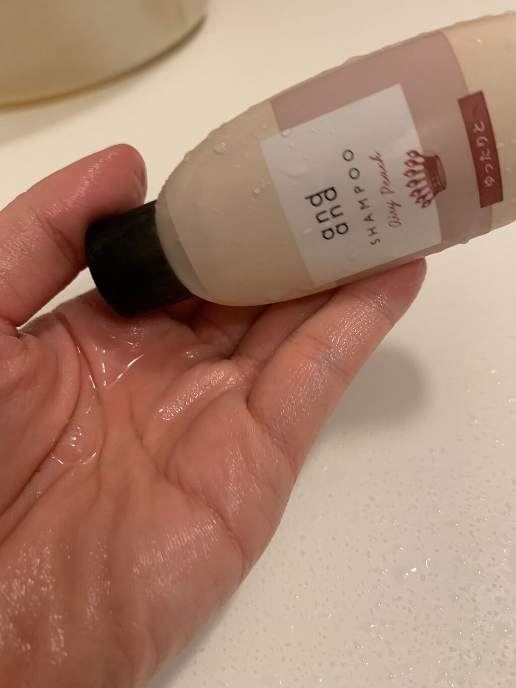 ゆったりと エアリーピーチの香り シャンプー ピロー(15ml)/and and/市販シャンプーを使ったクチコミ（3枚目）