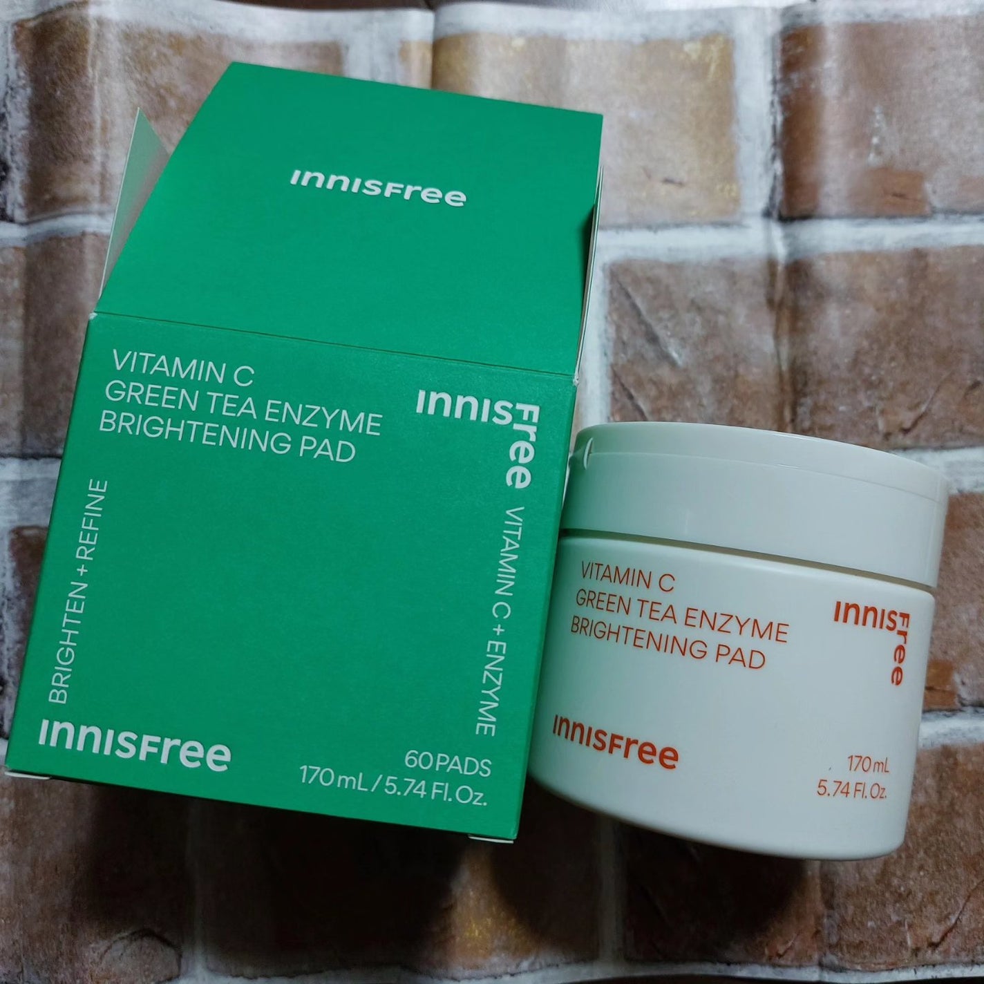 ビタC グリーンティーエンザイム ブライト パッド/innisfree/トナーパッドを使ったクチコミ(5枚目)