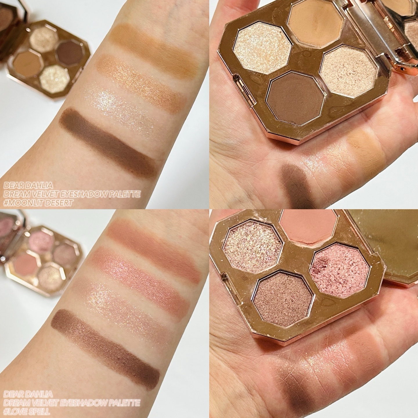 ドリームベルベットアイシャドウパレット ムーンリットデザート/DEAR DAHLIA/アイシャドウパレットを使ったクチコミ（2枚目）
