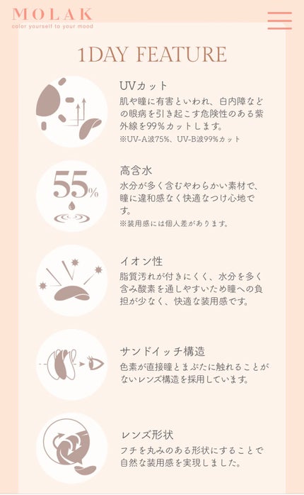 MOLAK 1day/MOLAK/ワンデー(1DAY)カラコンを使ったクチコミ(1枚目)