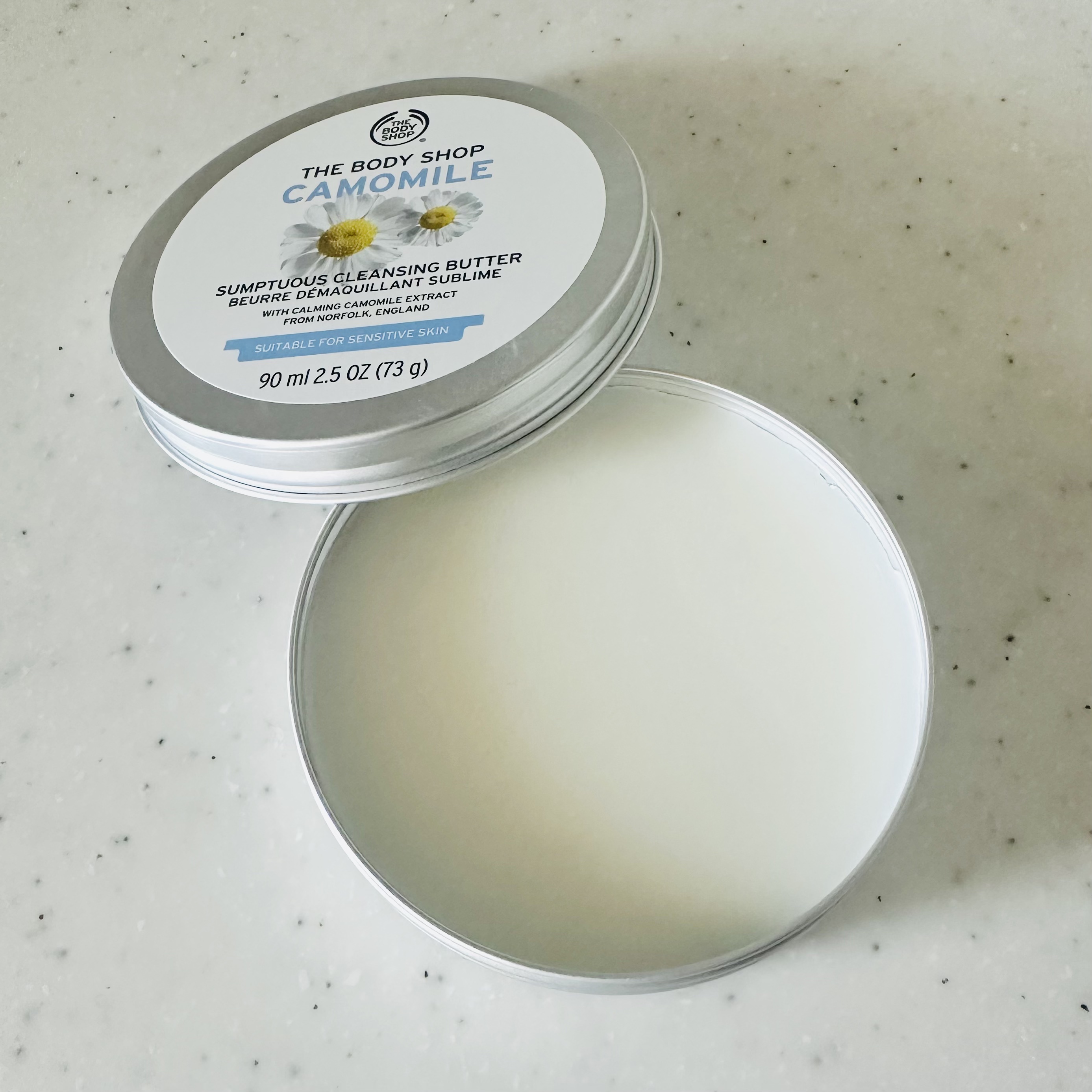 カモマイル サンプチュアス クレンジングバター/THE BODY SHOP/クレンジングバームを使ったクチコミ（2枚目）