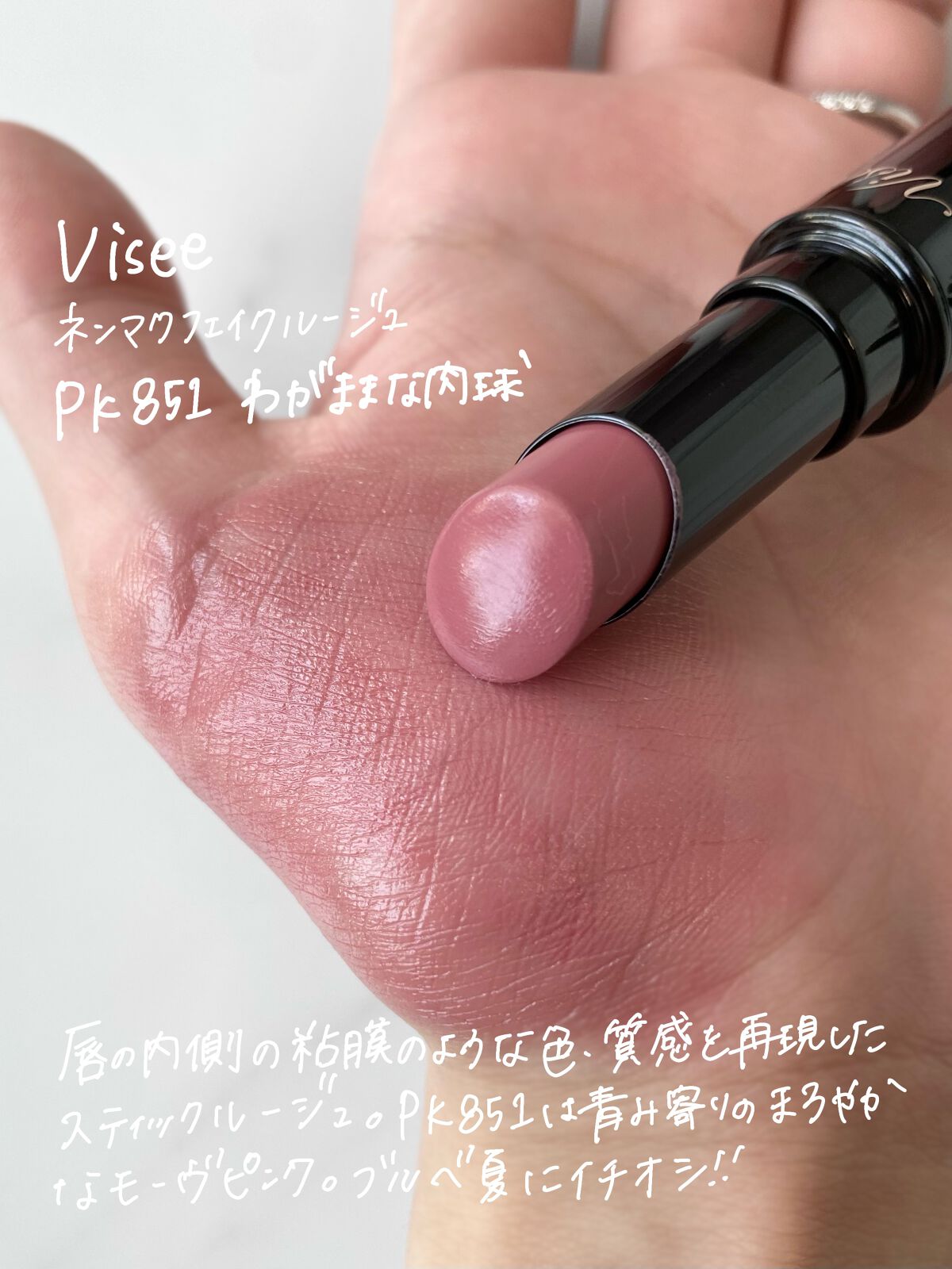 ネンマクフェイク ルージュ/Visée/口紅を使ったクチコミ(2枚目)