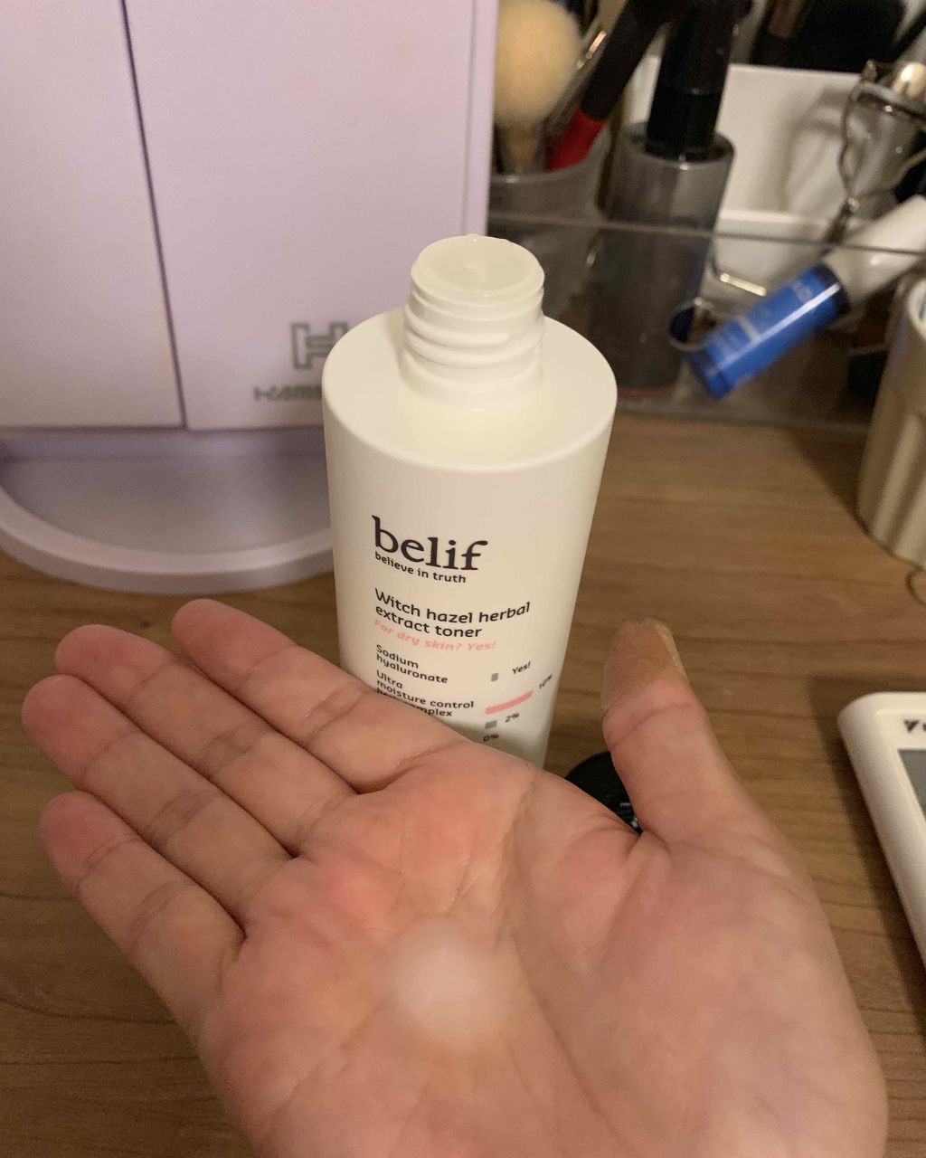 ウィッ チヘーゼルハーバル エクストラクト トナー/belif/化粧水を使ったクチコミ（2枚目）