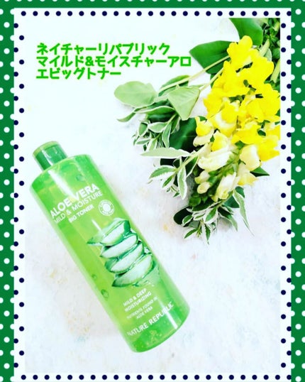 マイルド&モイスチャー アロエビッグトナー/ネイチャーリパブリック/化粧水を使ったクチコミ(1枚目)
