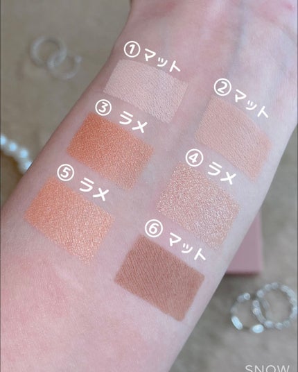 アイカラーパレット/heme/アイシャドウパレットを使ったクチコミ(3枚目)