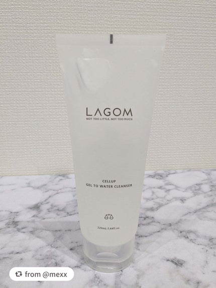 ラゴム ジェルトゥウォーター クレンザー(朝用洗顔)/LAGOM /その他洗顔料を使ったクチコミ(1枚目)