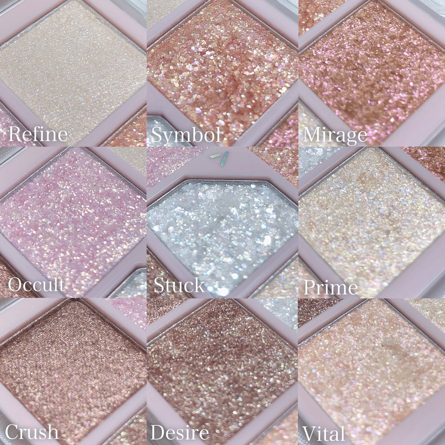 グリッターペディアアイパレット/unleashia/アイシャドウパレットを使ったクチコミ(6枚目)