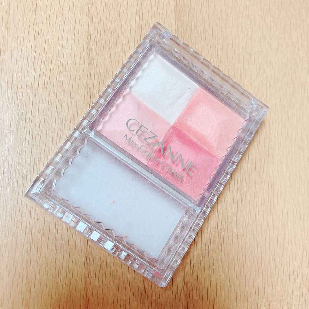 ミックスカラーチーク 01 ピンク系/CEZANNE/パウダーチークを使ったクチコミ（1枚目）