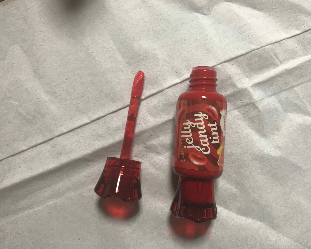 ジェリー キャンディー ティント 04 ピーチ/the SAEM/リップティントを使ったクチコミ（2枚目）