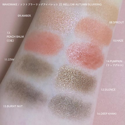 ソフトブラーリングアイパレット/wakemake/アイシャドウパレットを使ったクチコミ(9枚目)