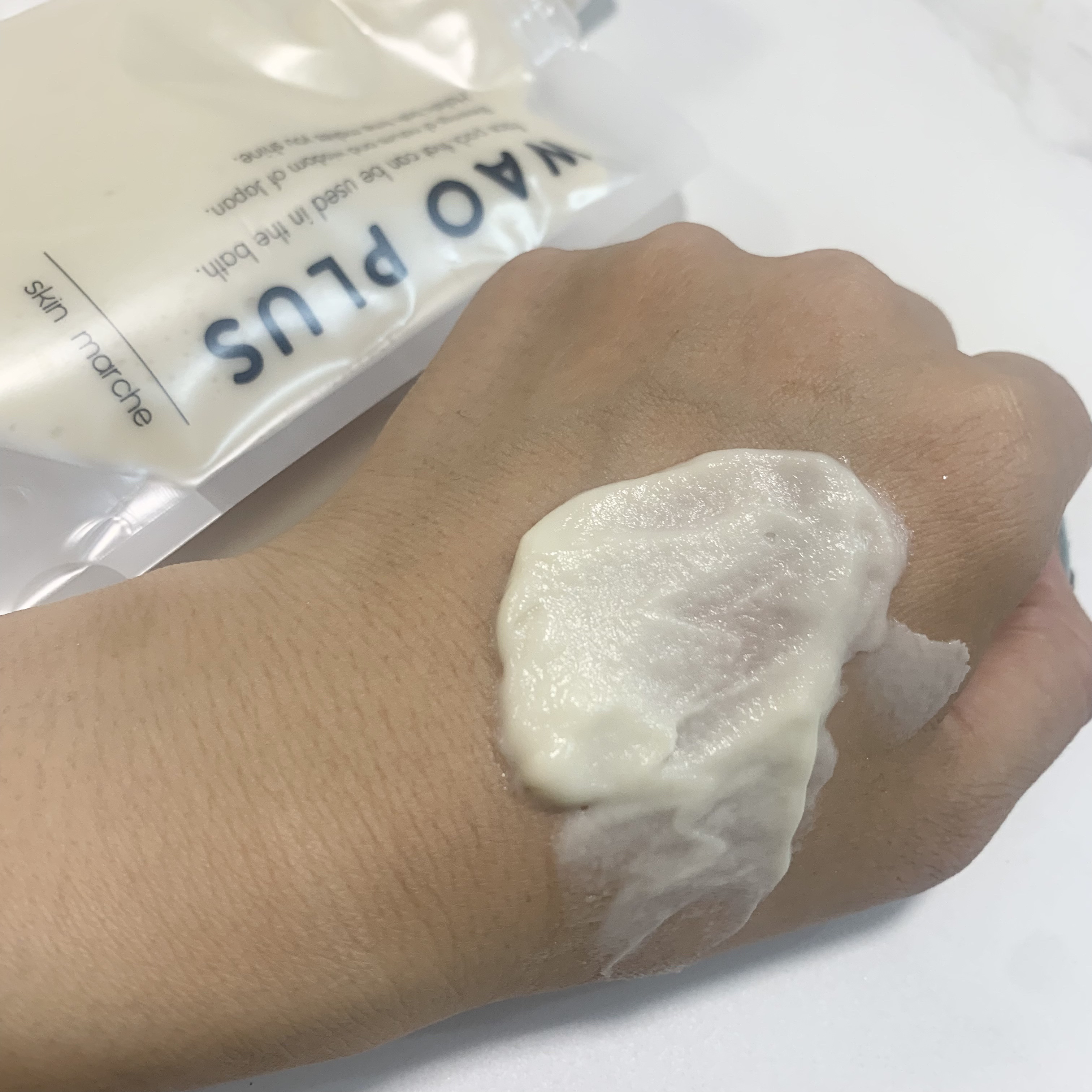 skinmarche WAOPLUS プラントベースミルクブースターマスク/ブレーンコスモス/洗い流すパック・マスクを使ったクチコミ（3枚目）