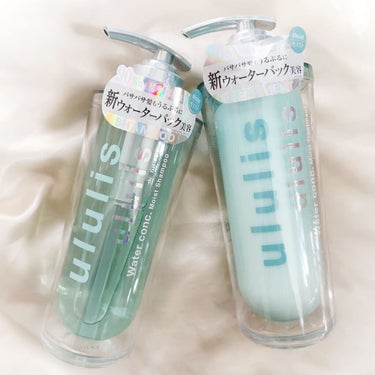 ululis ウォーターコンク モイストシャンプー/ヘアトリートメントのクチコミ「美容水から生まれたMIZUシャンプー/トリートメント。


インナードライ髪の水分量に着.....」（1枚目）