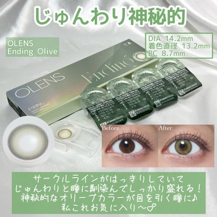 Ending 1day/OLENS/ワンデー(1DAY)カラコンを使ったクチコミ(5枚目)