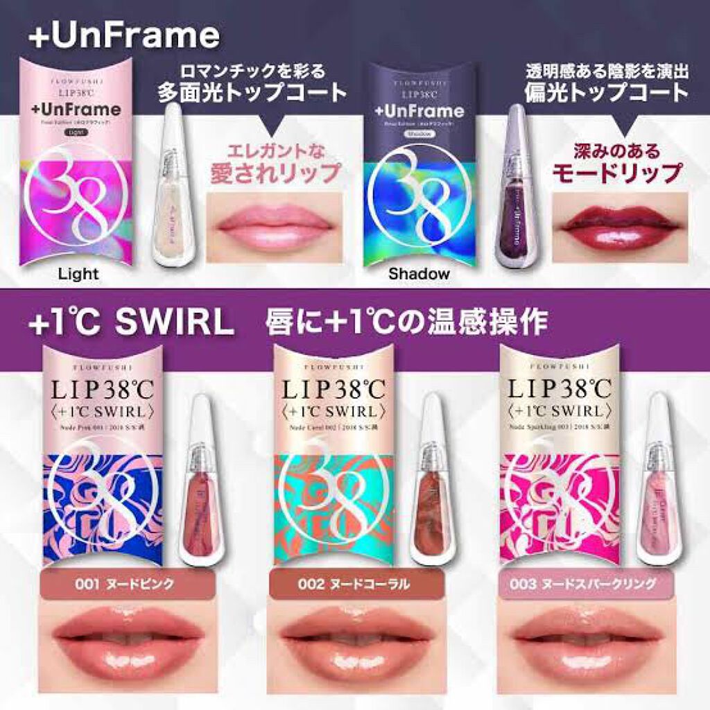 38°C / 99°F リップトリートメント (リップ美容液)/UZU BY FLOWFUSHI/リップケアを使ったクチコミ（3枚目）