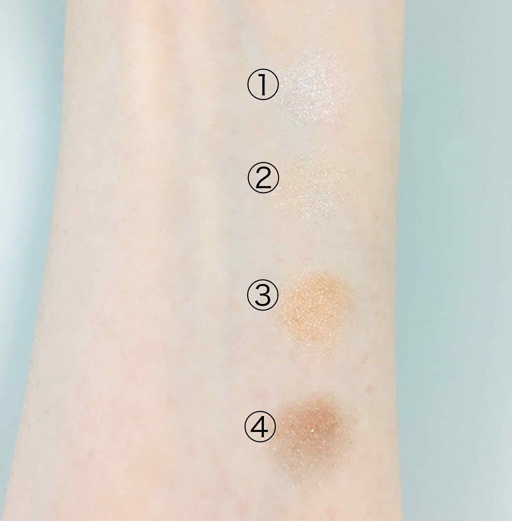 グラデーション アイ カラー（チップ付）/ちふれ/アイシャドウパレットを使ったクチコミ（3枚目）