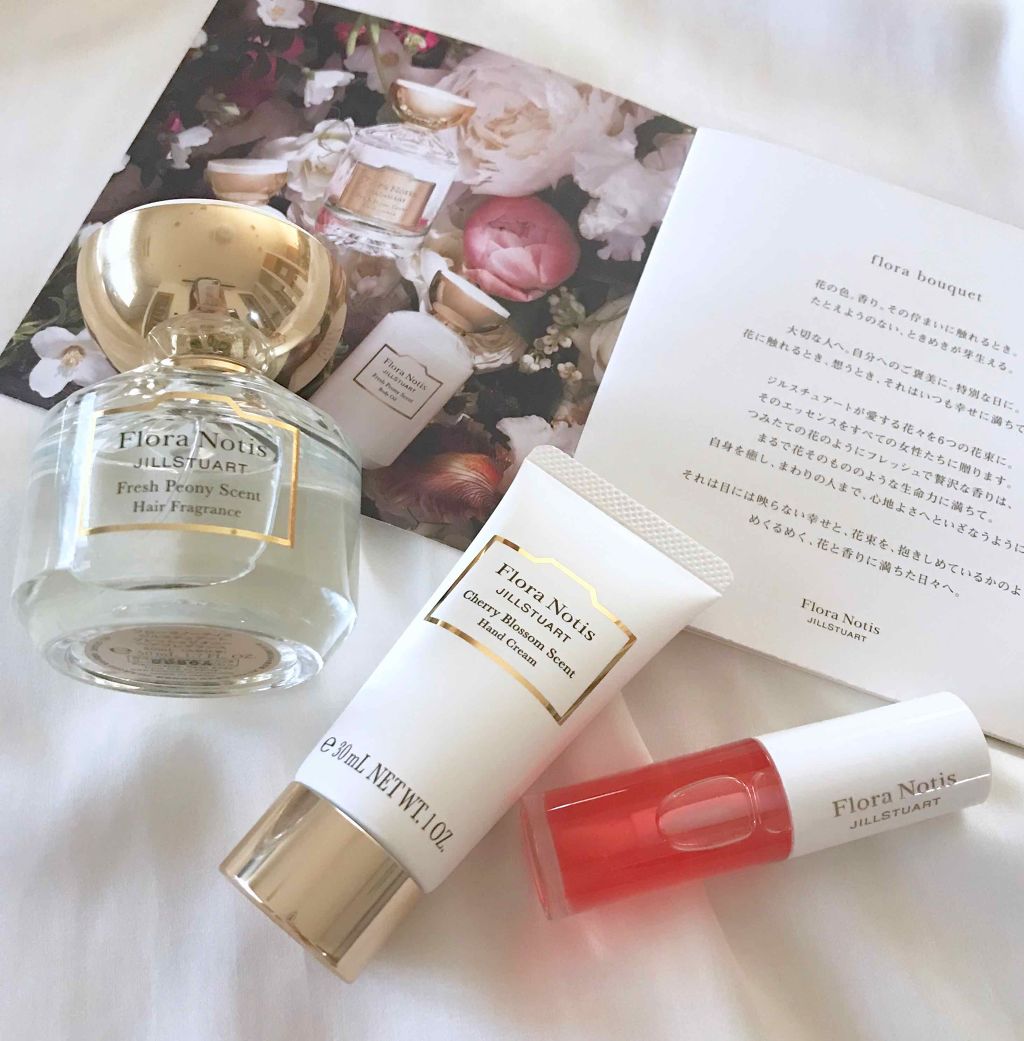 フレッシュピオニー ヘアフレグランス/Flora Notis JILL STUART/ヘアミストを使ったクチコミ（1枚目）