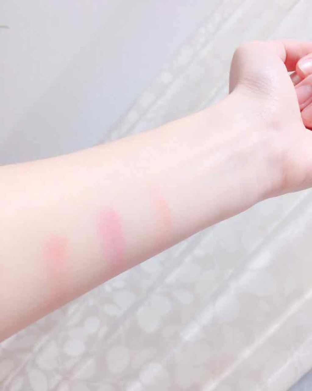 フレッシュフルーツ リップ&チーク トリオ/SKINFOOD/ジェル・クリームチークを使ったクチコミ(2枚目)