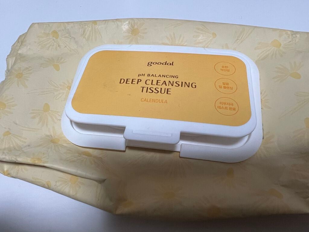 カレンデュラphバランシングディープクレンジングティッシュ/goodal/クレンジングシートを使ったクチコミ(1枚目)