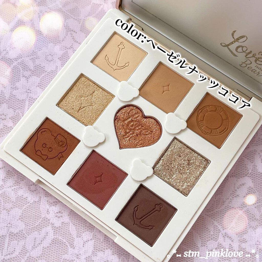 Love Bear 9色 アイシャドウパレット/FlowerKnows/アイシャドウパレットを使ったクチコミ(5枚目)