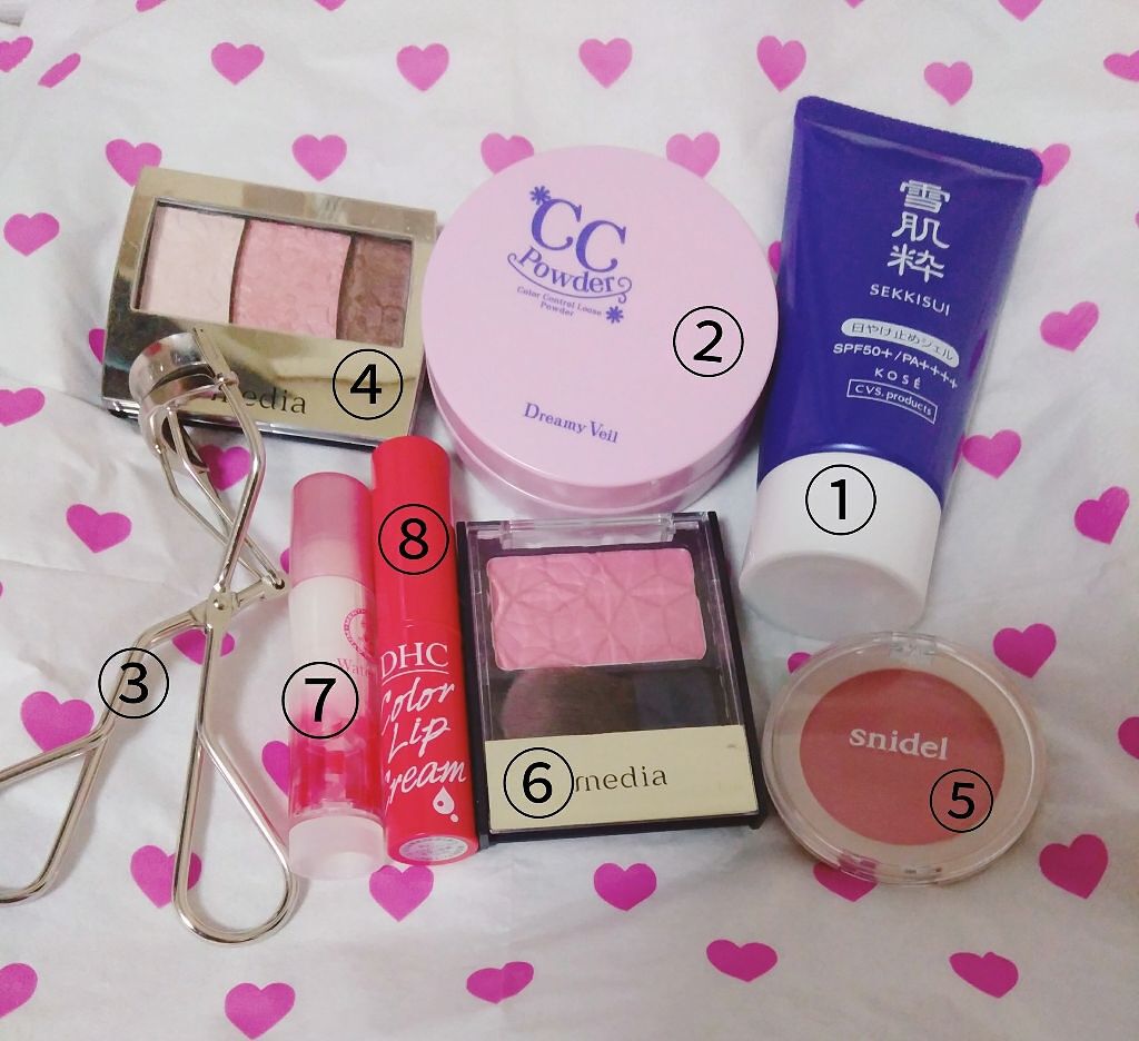 グラデカラーアイシャドウ/media/アイシャドウパレットを使ったクチコミ（2枚目）