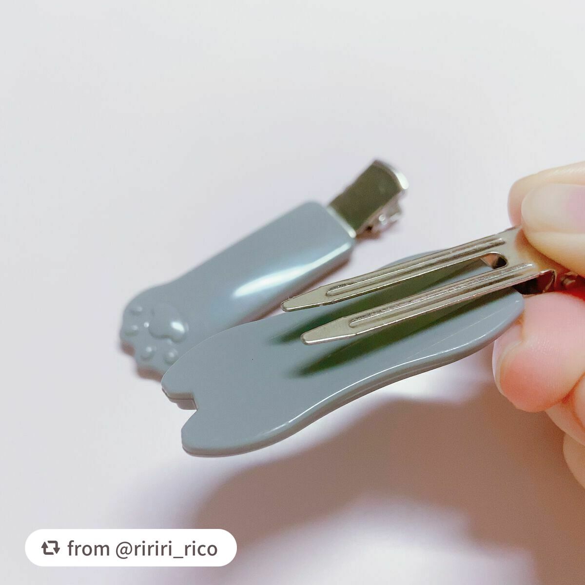 Nyarming ねこの前髪クリップ/貝印/ヘアアクセサリーを使ったクチコミ(2枚目)