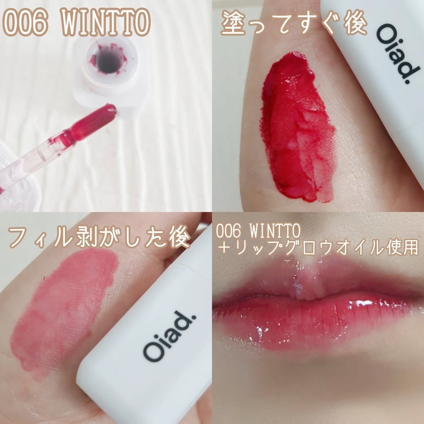 リップティーク/oiad/口紅を使ったクチコミ(4枚目)