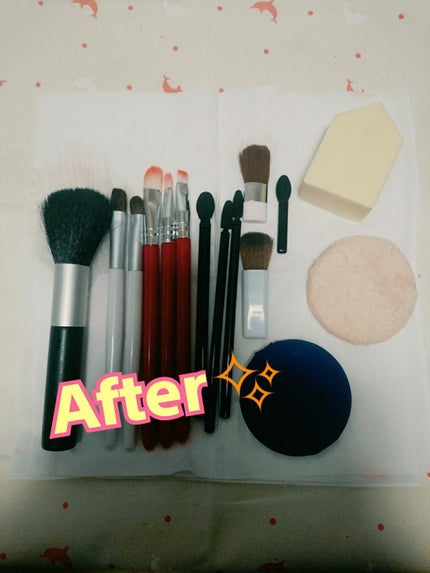 パフ・スポンジ専用洗剤/DAISO/その他化粧小物を使ったクチコミ(3枚目)