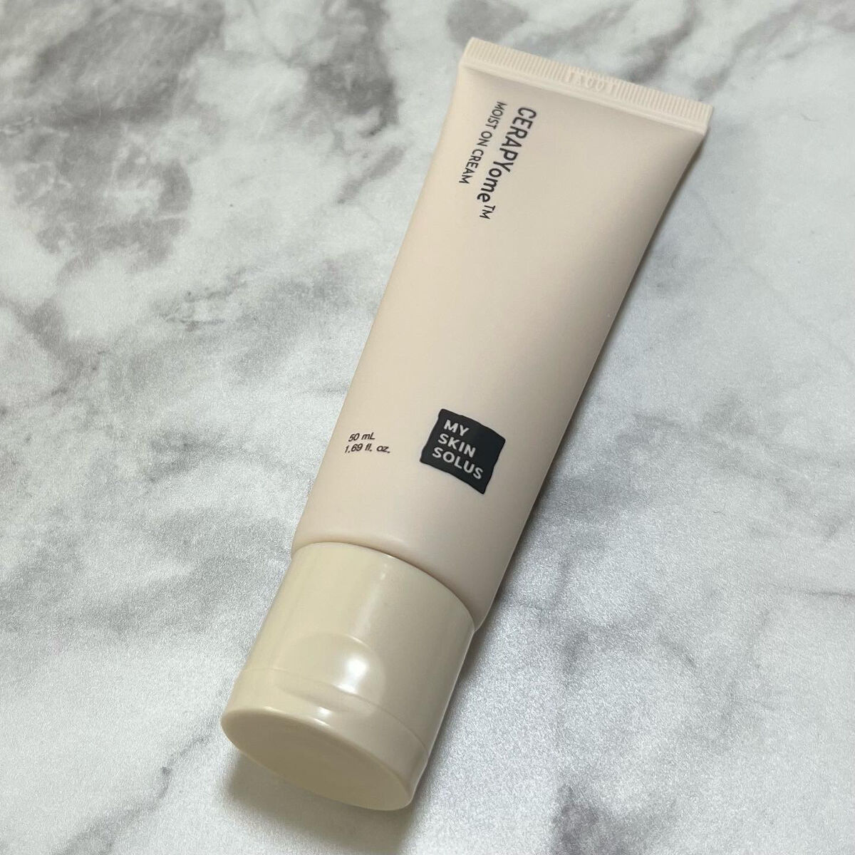 CERAPYome Moist On Cream/my skin solus/フェイスクリームを使ったクチコミ（3枚目）