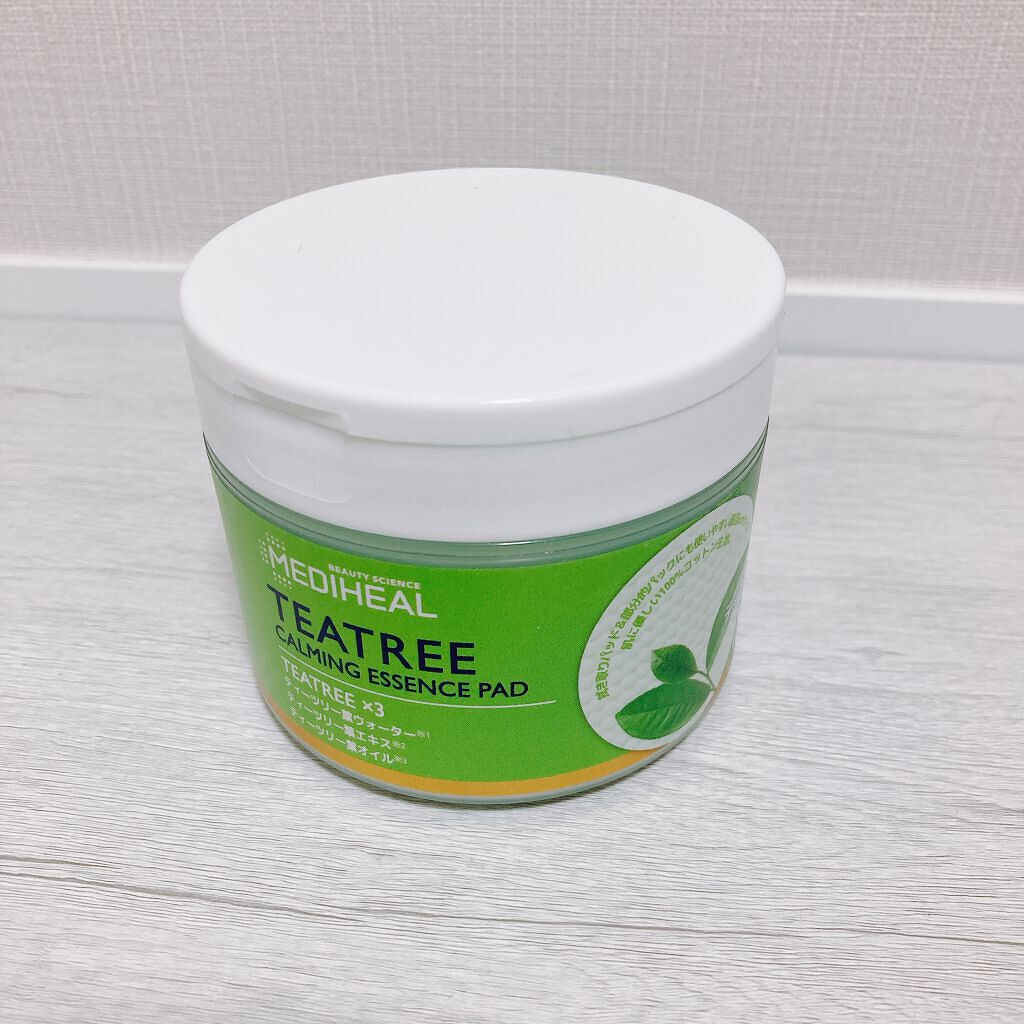 ティーツリーカーミングエッセンスパッド/MEDIHEAL/トナーパッドを使ったクチコミ(1枚目)