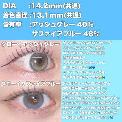 Glowy 1day/OLENS/ワンデー(1DAY)カラコンを使ったクチコミ(2枚目)