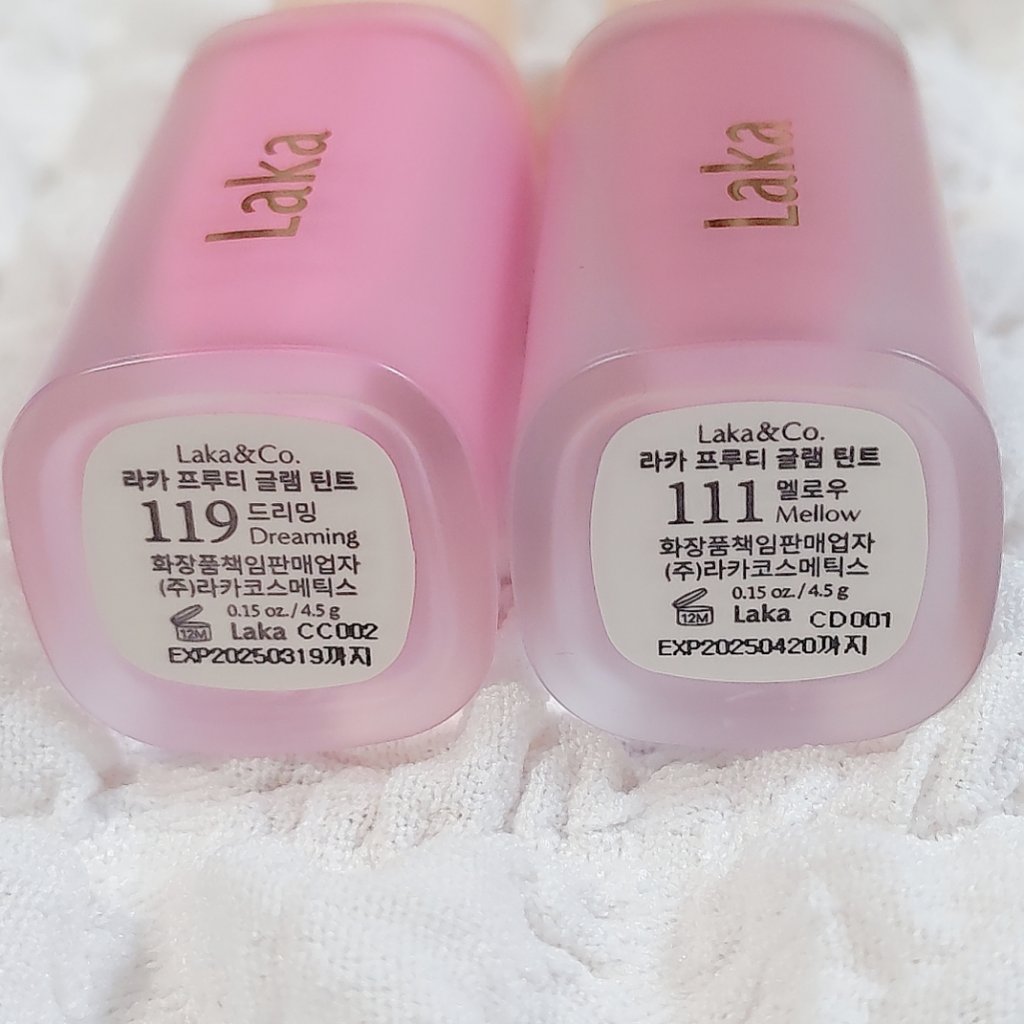 フルーティーグラムティント/Laka/リップティントを使ったクチコミ（3枚目）