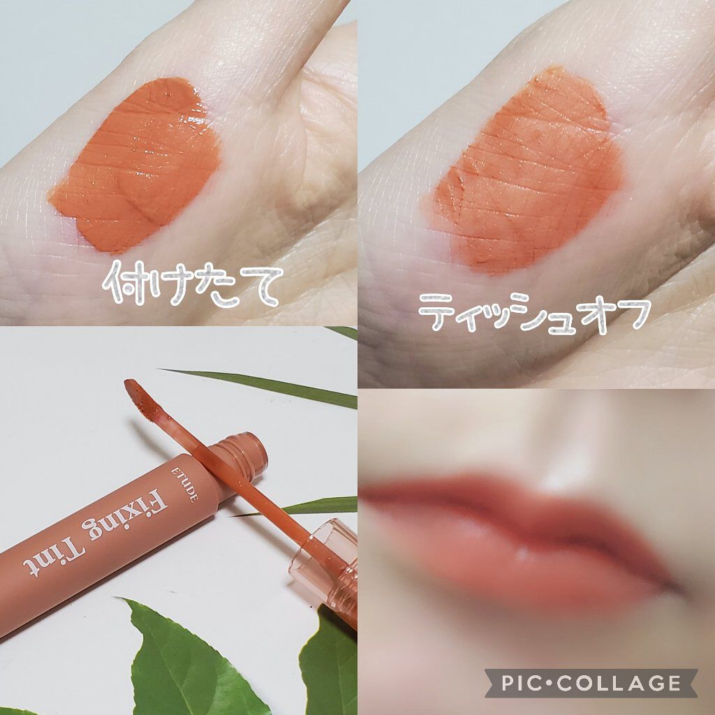 フィクシングティント ジンジャーミルクティー（新パッケージ）/ETUDE/リップティントを使ったクチコミ（2枚目）