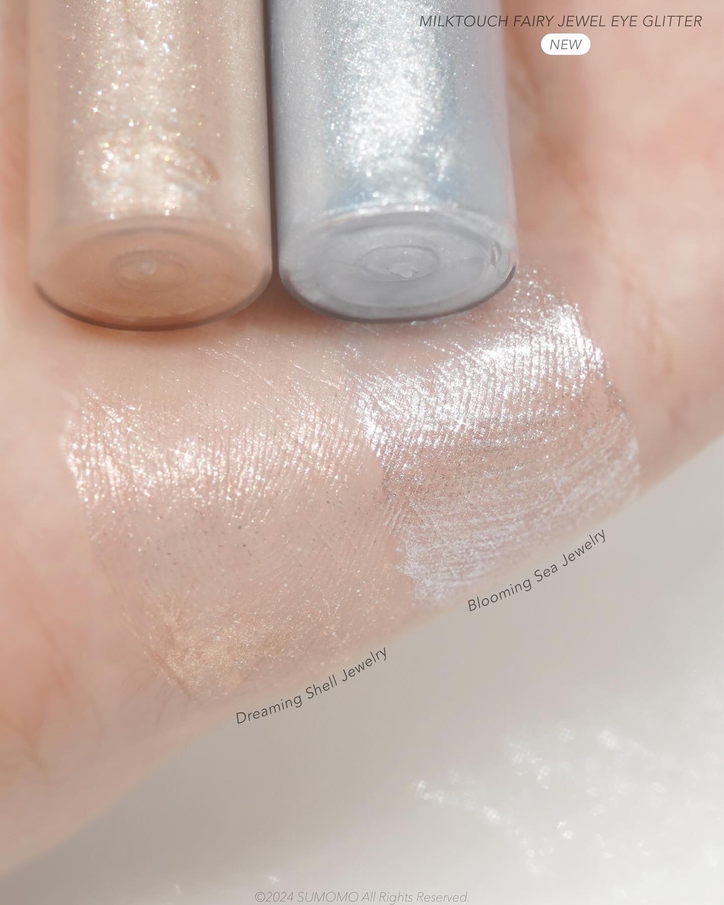 フェアリージュエルアイグリッター Dreaming Shell Jewelry/Milk Touch/グリッターを使ったクチコミ（3枚目）