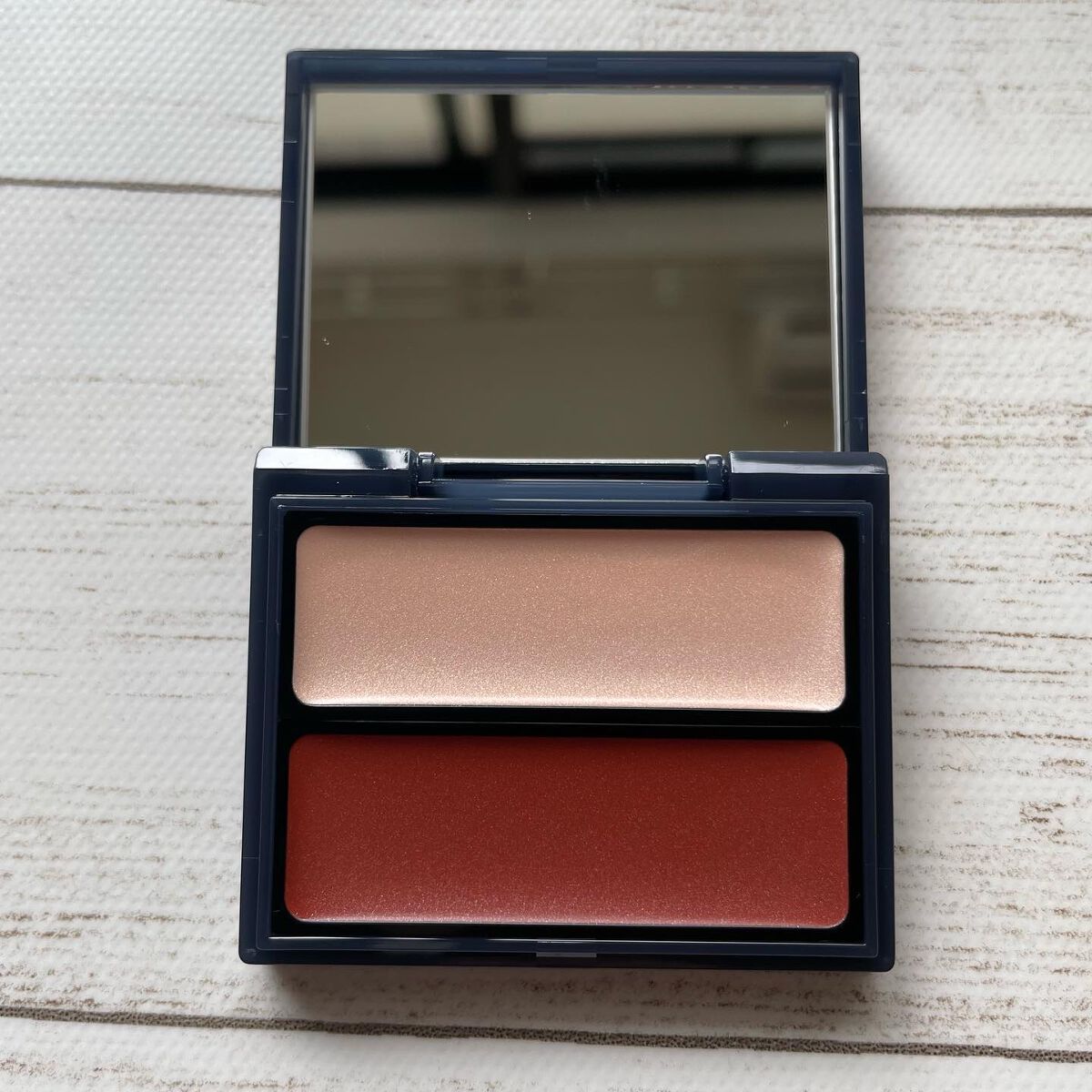 セラムマルチグロウデュオ 105 Brown Orange/Borica/クリームハイライトを使ったクチコミ（2枚目）